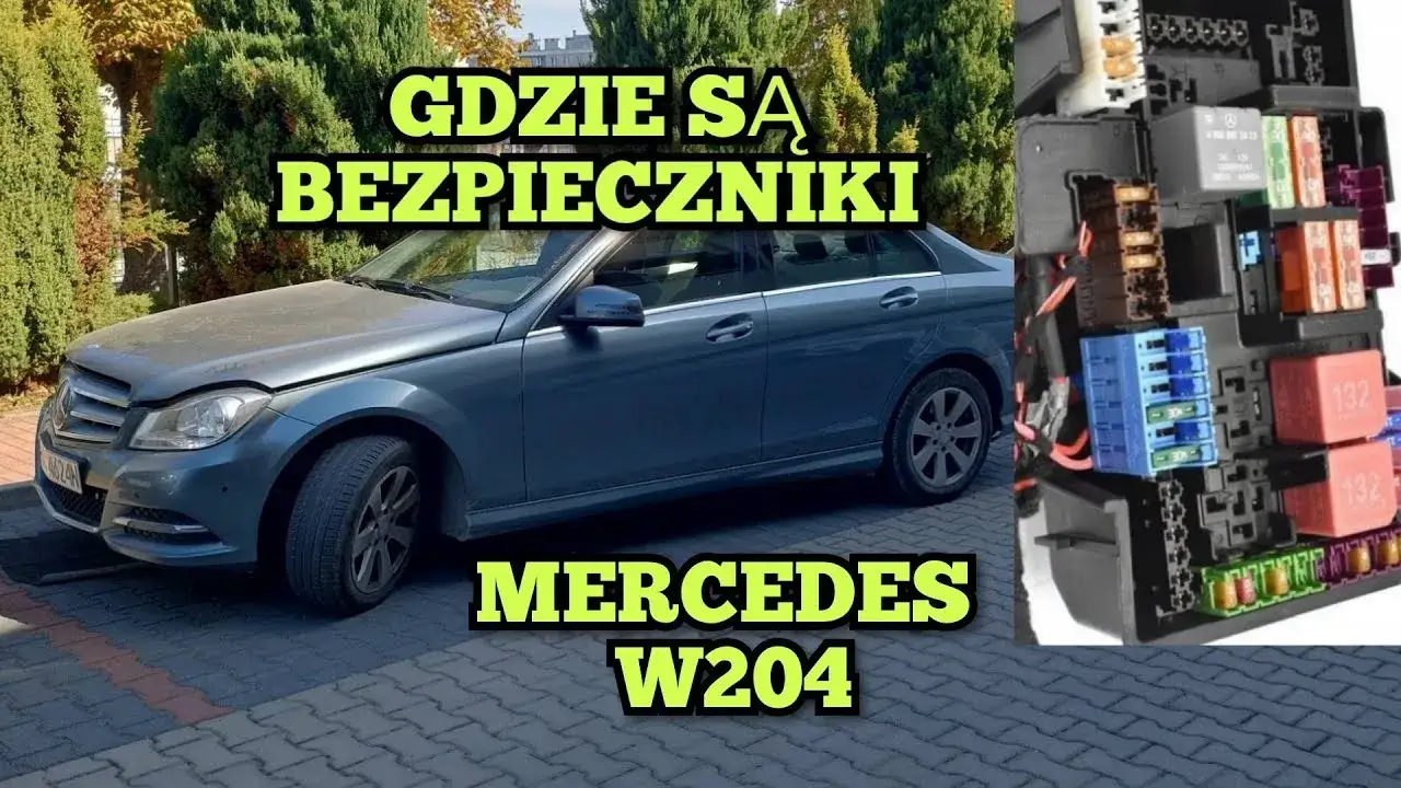 Zdjęcie Gdzie są bezpieczniki w Mercedes C Klasa? Odkryj wszystkie lokalizacje